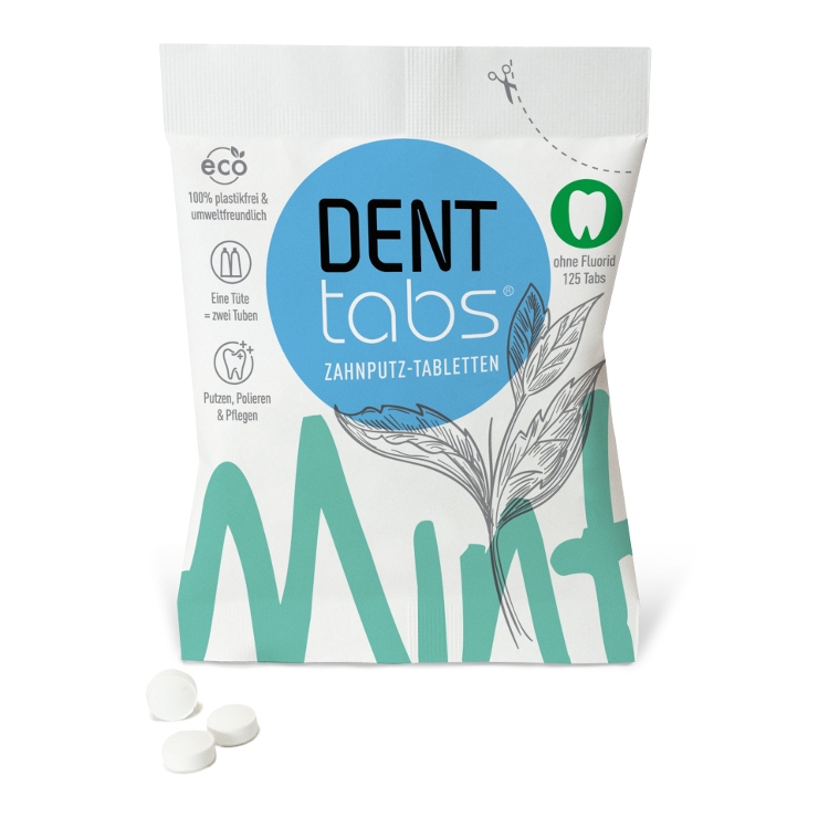 Dentifrice Naturel En Comprimés Sans Fluorure 125 Pcs