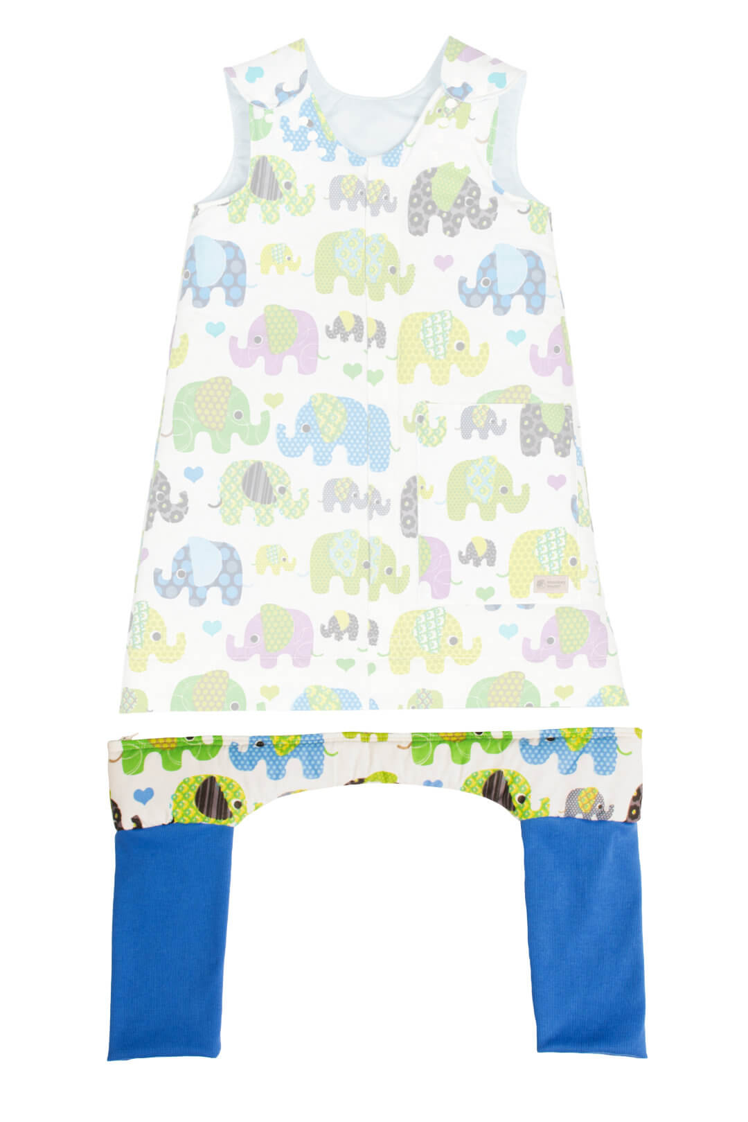 Gigoteuse D'hiver Amovible Monkey Mum® 0 - 4 Ans - Premier Pair De Pantalon - Éléphants