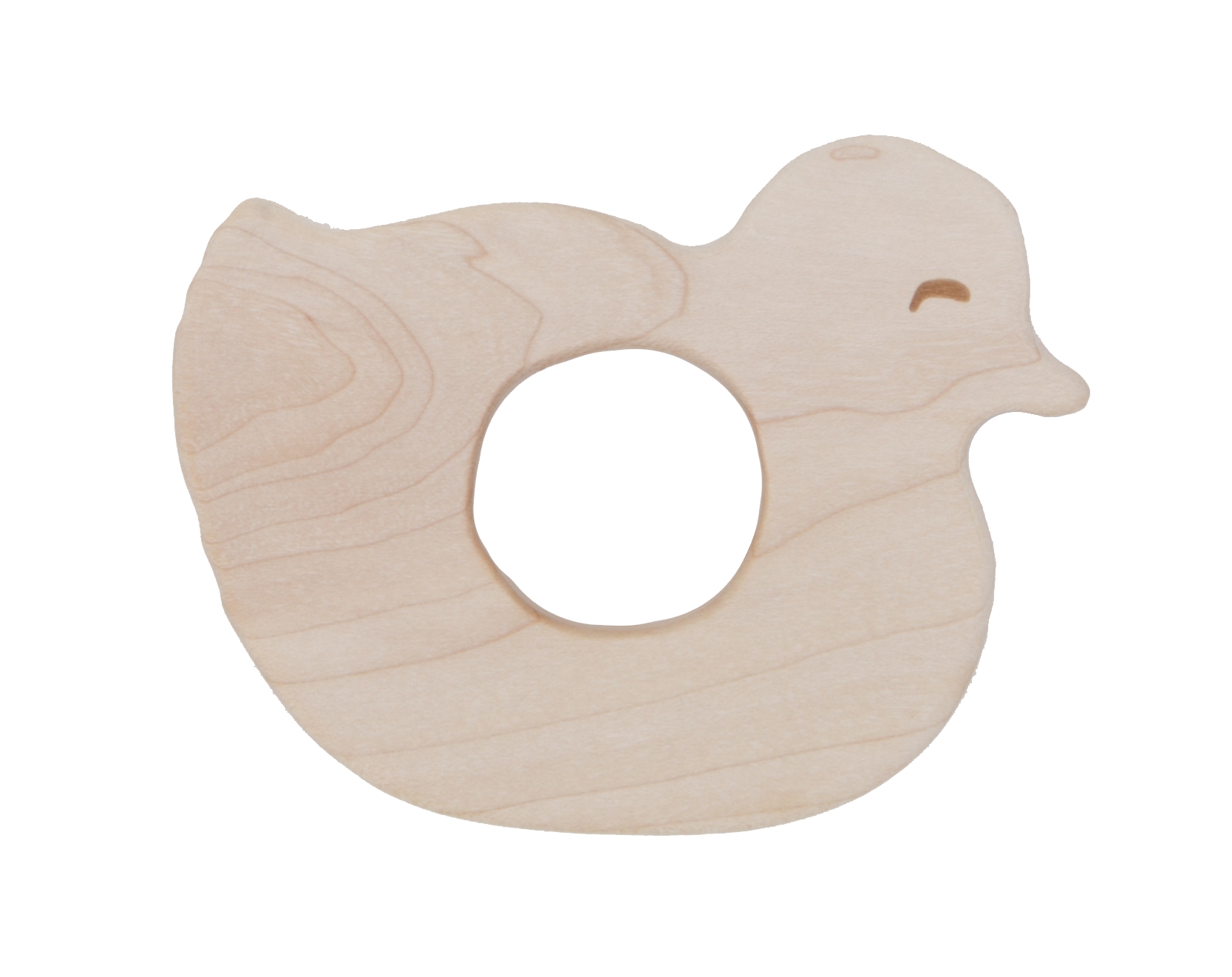 Wooden Story Teether - Baby Duck,Wooden Story Teether - Baby Duck