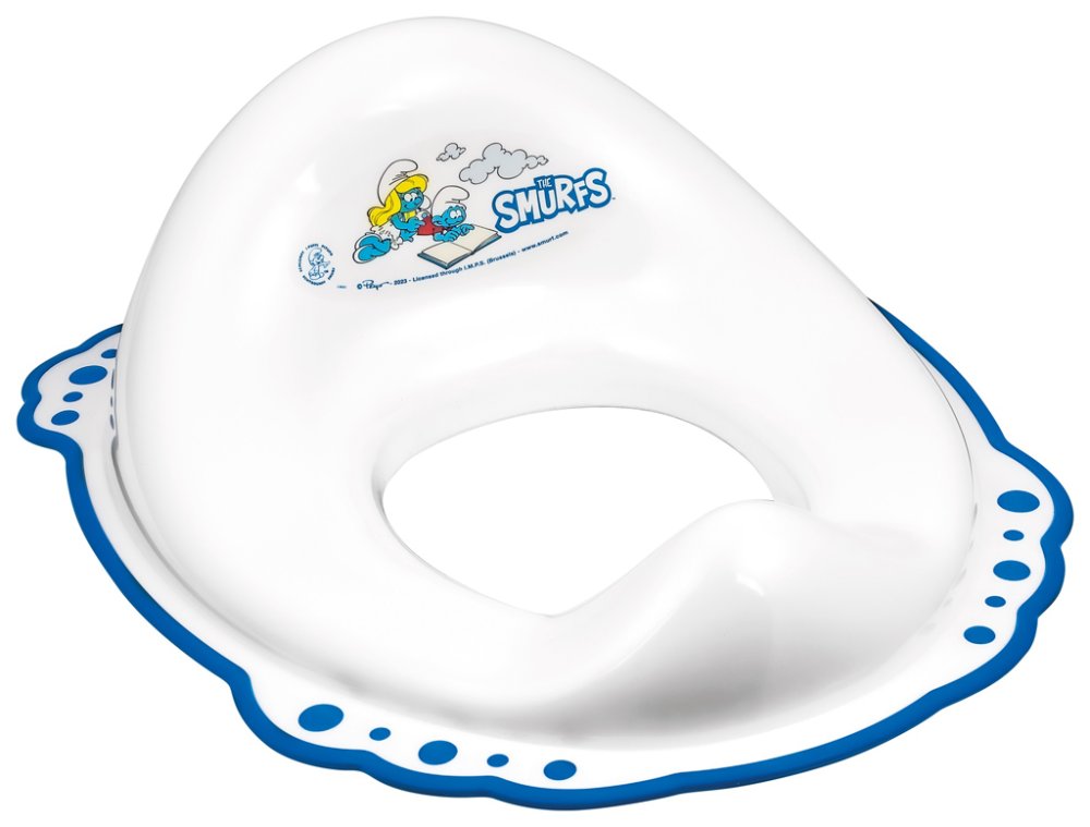 MALTEX Toilet Seat Anti-slip Smurfs - White