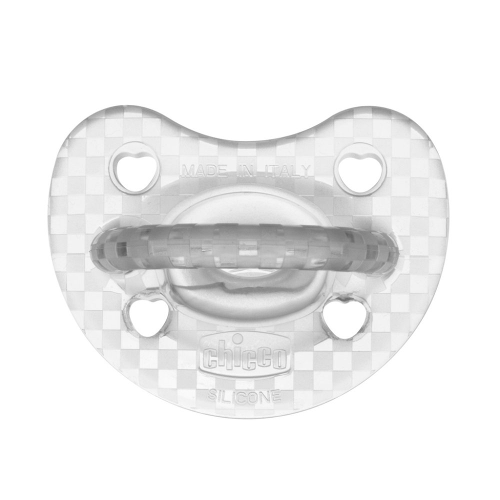 CHICCO Pacifier Physio Luxe Full Silicone 16-36m Crystal 2 Pcs