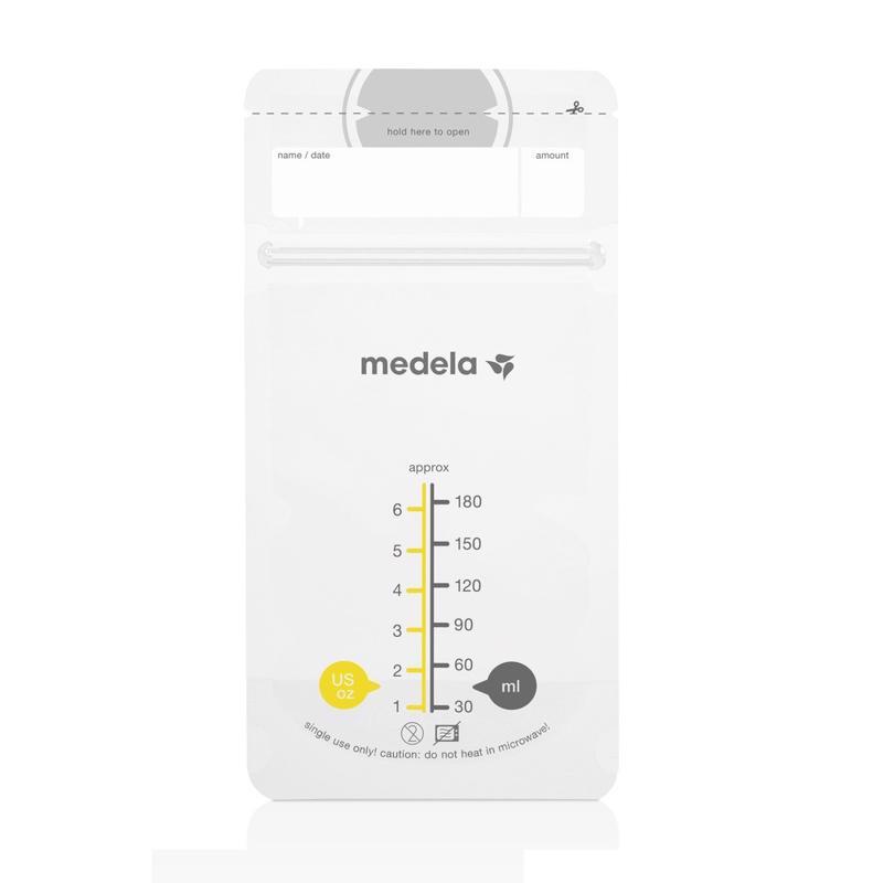 MEDELA Worki Do Przechowywania Mleka Matki 180 Ml, 25 Szt