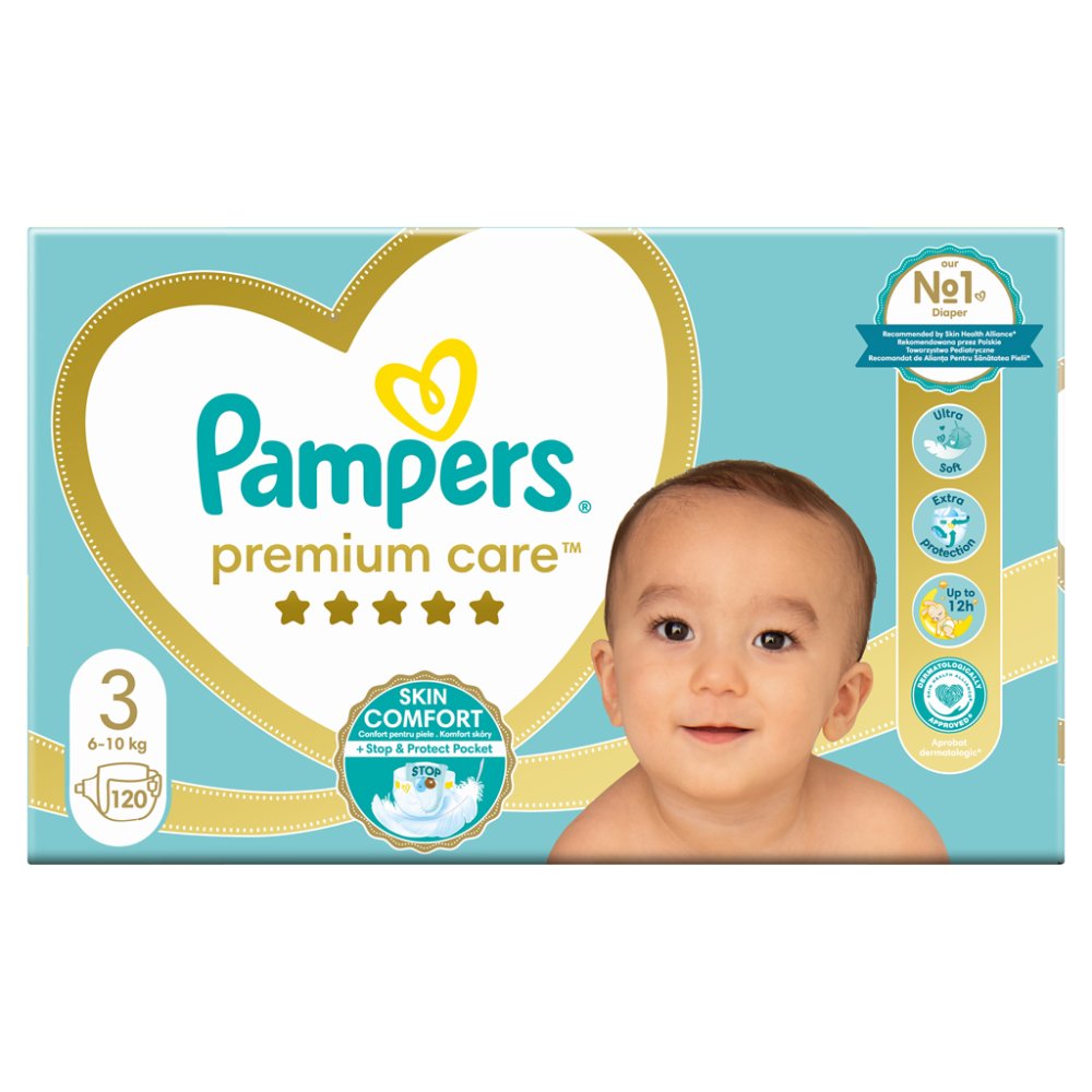 PAMPERS Premium Care Wegwerpluiers 3 (6-10 Kg) 120 St