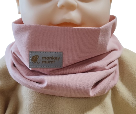 Halstuch Monkey Mum® - Hellrosa 48x23 Cm