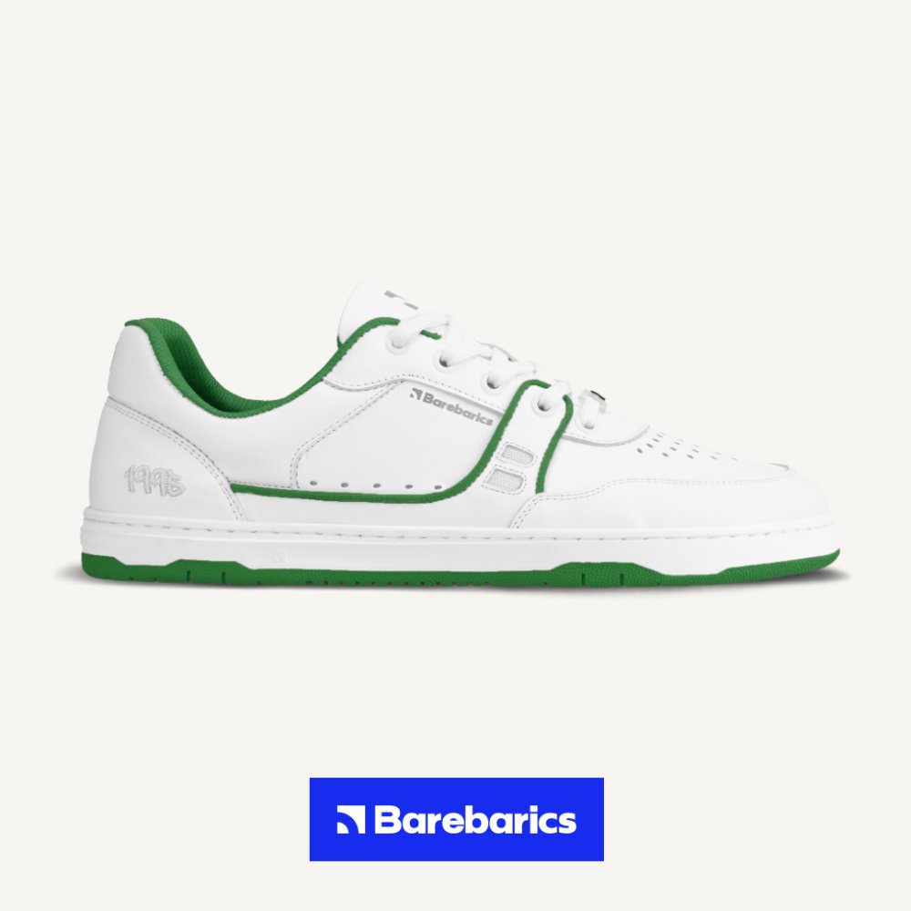 Barfuß-Sneaker Barebarics Arise – Weiß & Grün 46 White