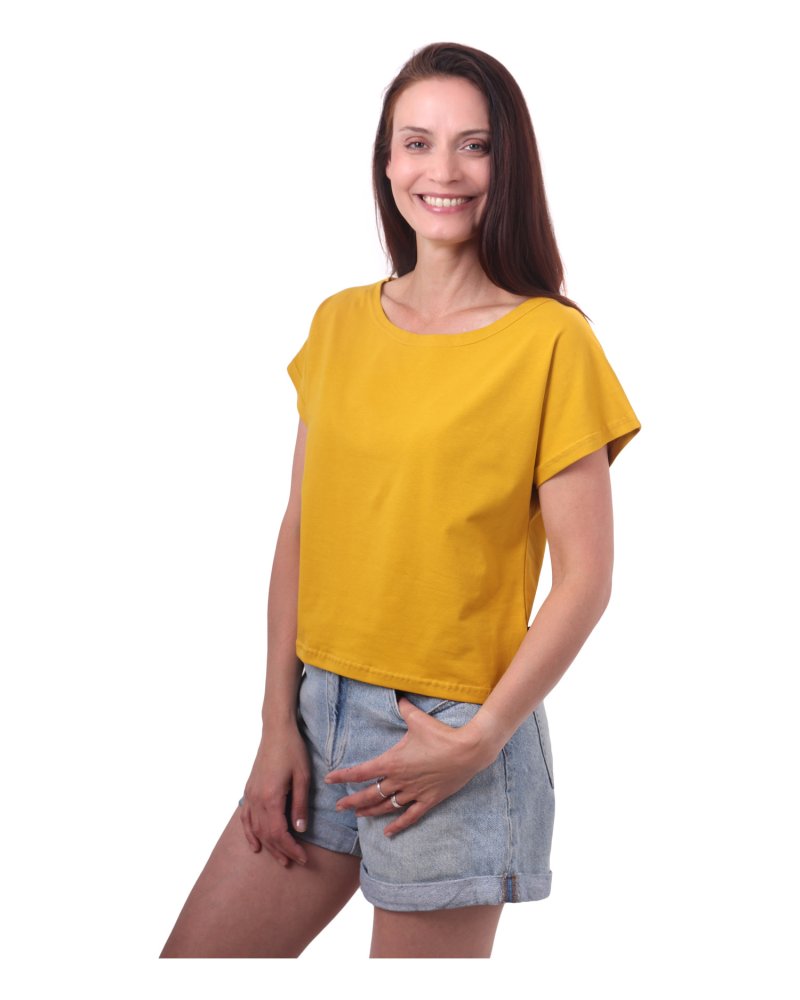 T-shirt à bretelles Edita, moutarde L/XL
