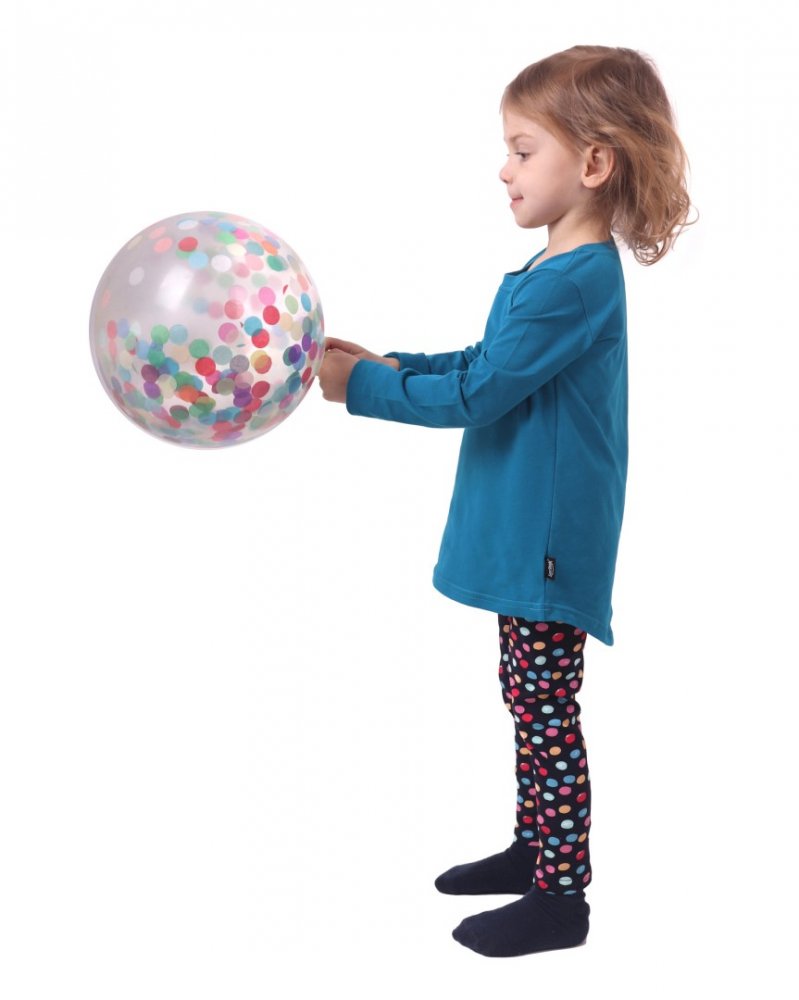 Leggings per bambini, nastri sul blu 128 - immagine 4