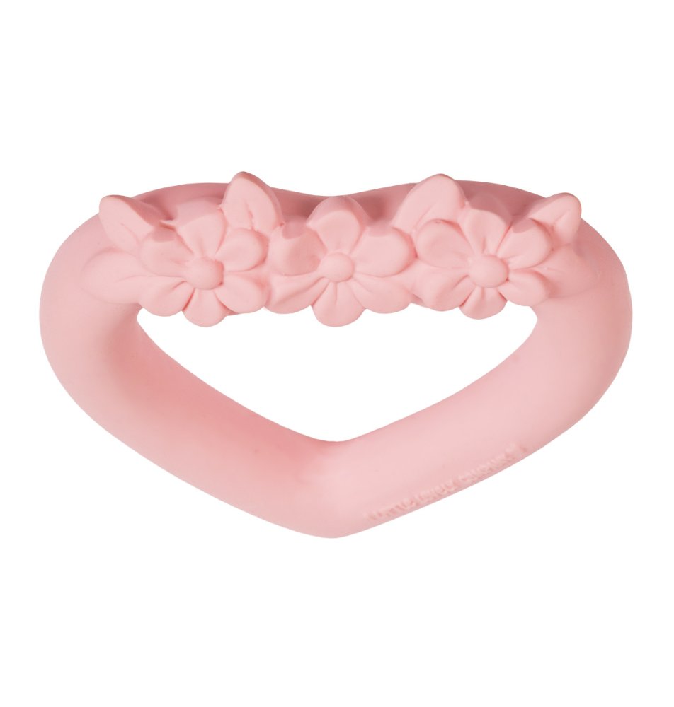 A Little Lovely Company - Massaggiagengive in caucciù - Cuore rosa - immagine 3