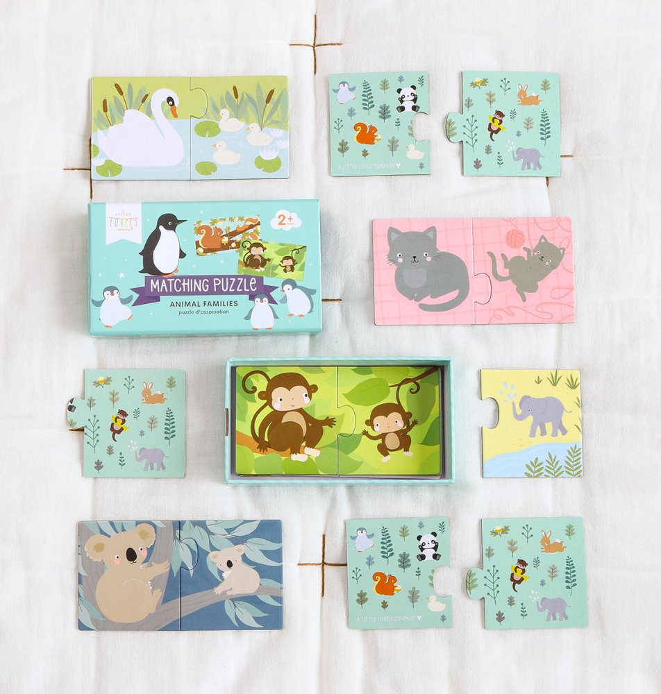 A Little Lovely Company - Puzzle d'association - Familles d'animaux – Image 4