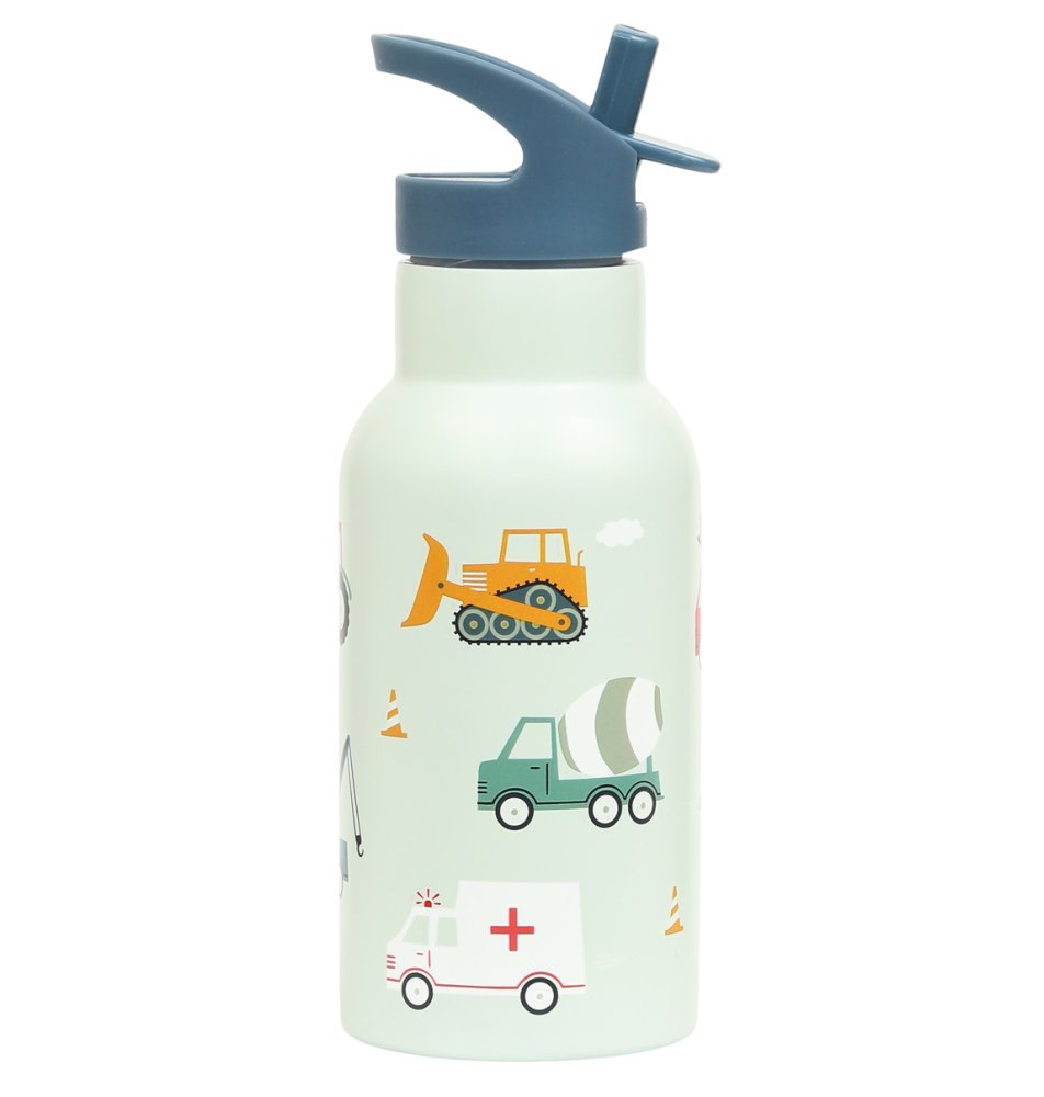 A Little Lovely Company - Borraccia in acciaio inox, 350 ml - veicoli