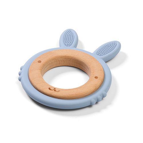 Massaggiagengive in legno e silicone BABYONO Bunny