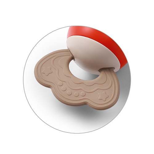 BABYONO Hochet avec anneau de dentition 3m+ Candy – Image 5