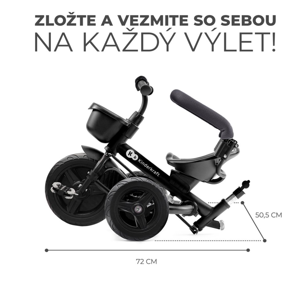 KINDERKRAFT Triciclo Aveo Malachite Grey - immagine 6