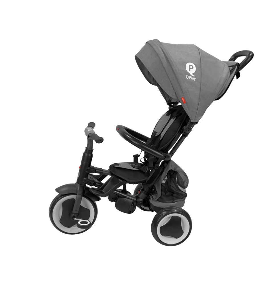QPLAY Triciclo Rito eva plus Grey, età 10-72 mesi - immagine 5