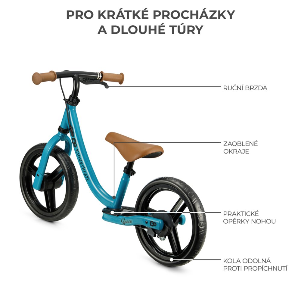 KINDERKRAFT Bicicletta senza pedali Space Deep blue - immagine 7