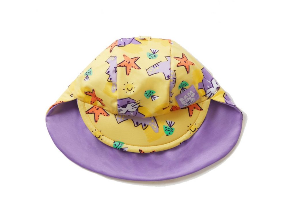 BAMBINO MIO Bonnet de bain pour enfants, UPF 40+, Sable, 44-52 cm -1-2 ans