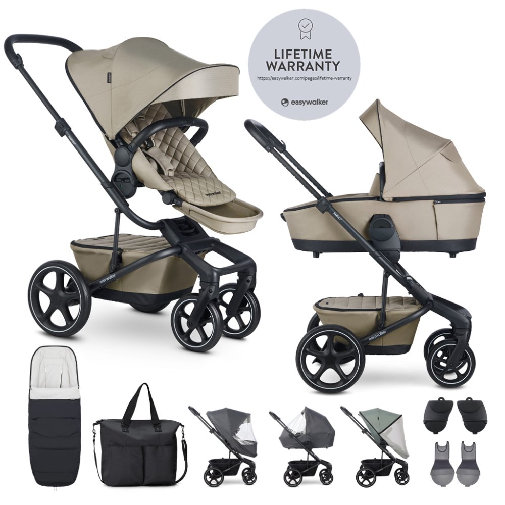 EASYWALKER Poussette combinée Harvey⁵ Premium Pearl Taupe XXL RWS
