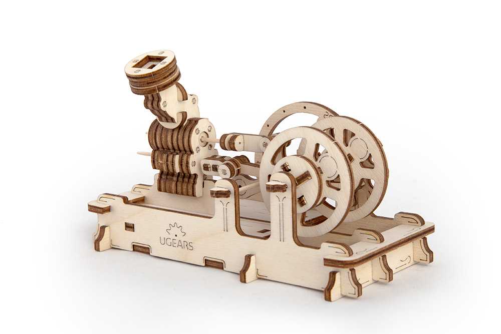Puzzle 3D en bois mécanique Ugears - Moteur