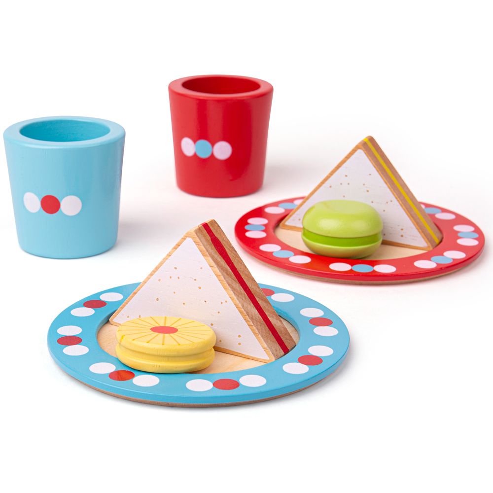 Bigjigs Toys Set goûter à pois