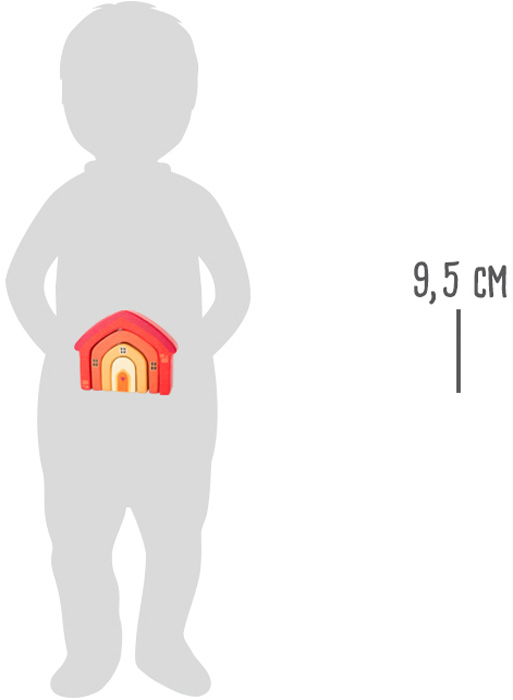 small foot Jouet de motricité Maison pliable en bois – Image 5