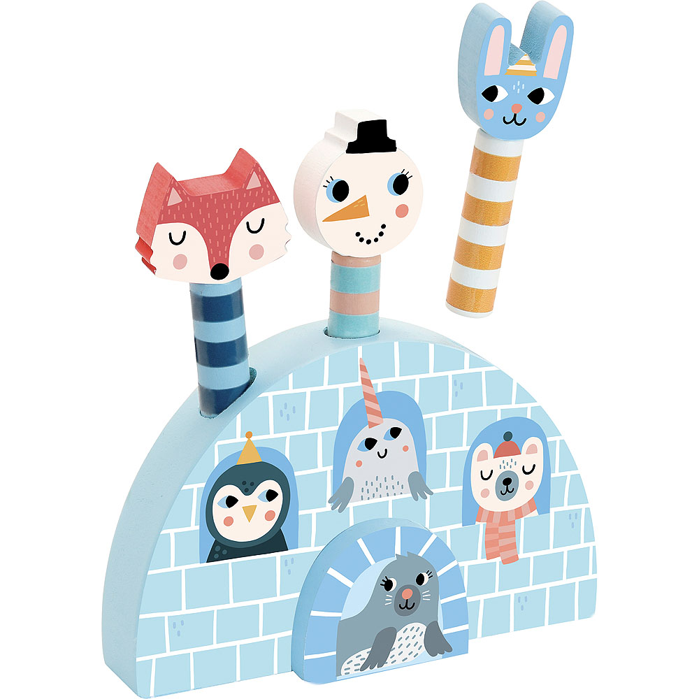 Vilac Drewniana gra wyrzutnia zwierzątka Iceland - obrazek 4