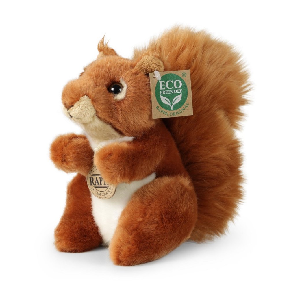 Rappa Écureuil en peluche assis 18 cm ECO-FRIENDLY