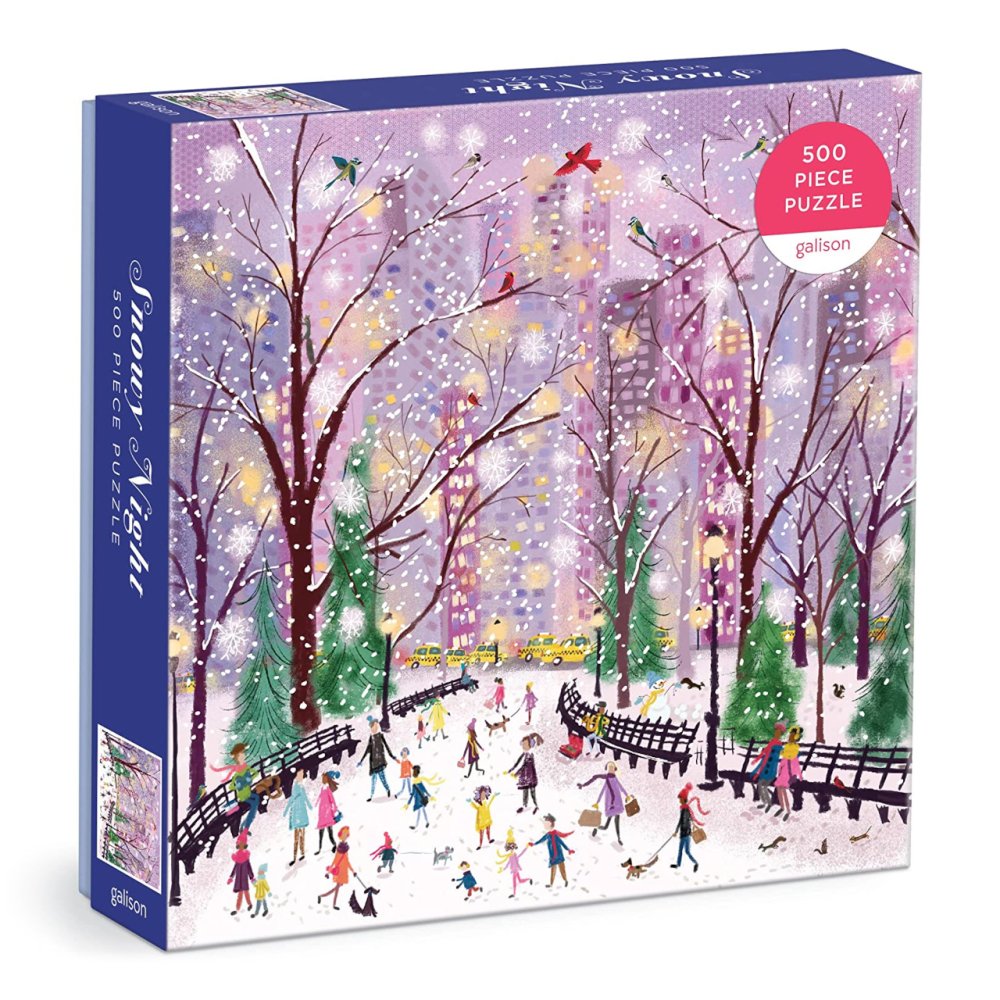 Puzzle Galison Nuit enneigée 500 pièces