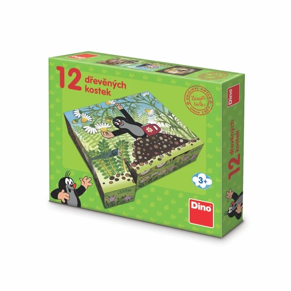 Dino Drewniane klocki Krecik i przyjaciele 12 szt.