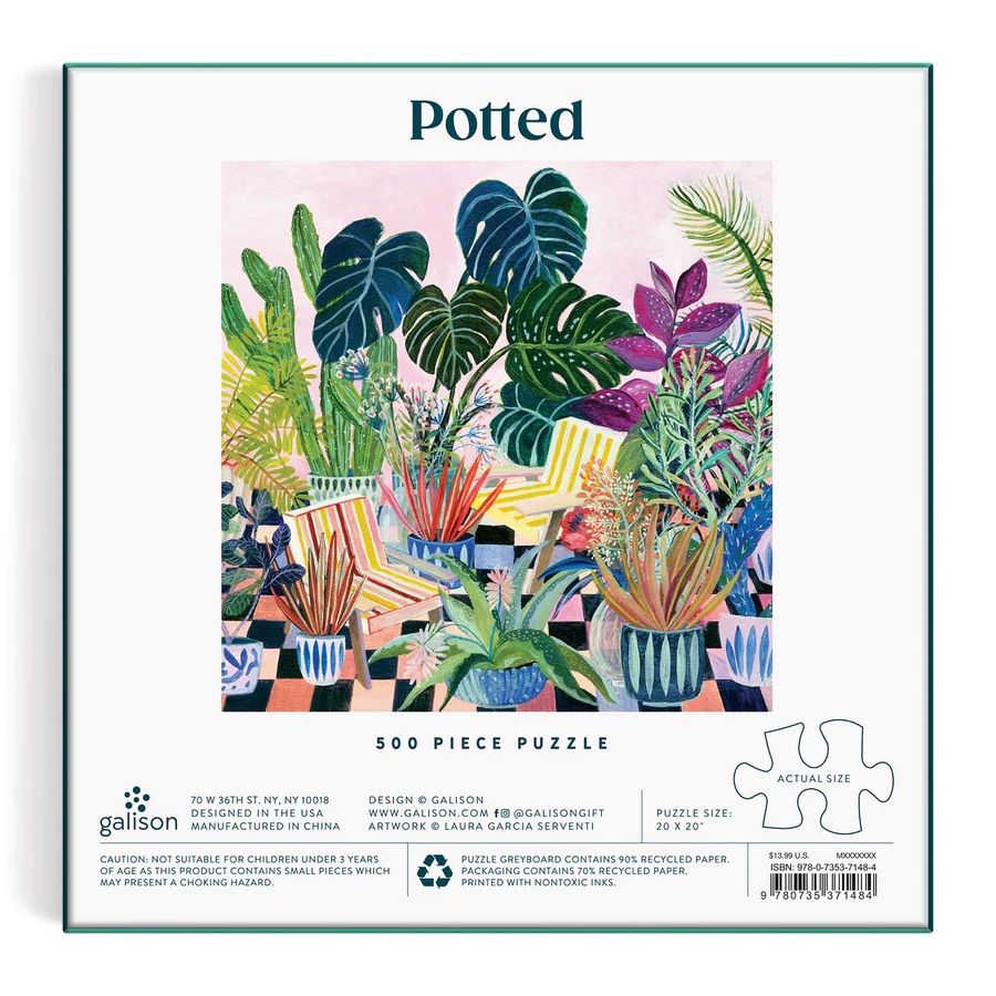 Galison Puzzle Zimmerpflanzen 500 Teile – Bild 3