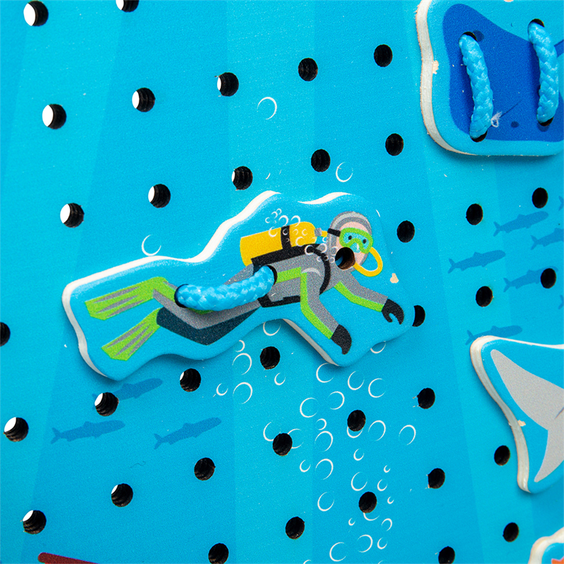 Bigjigs Toys Tablero de enhebrar Mar - Imagen 4