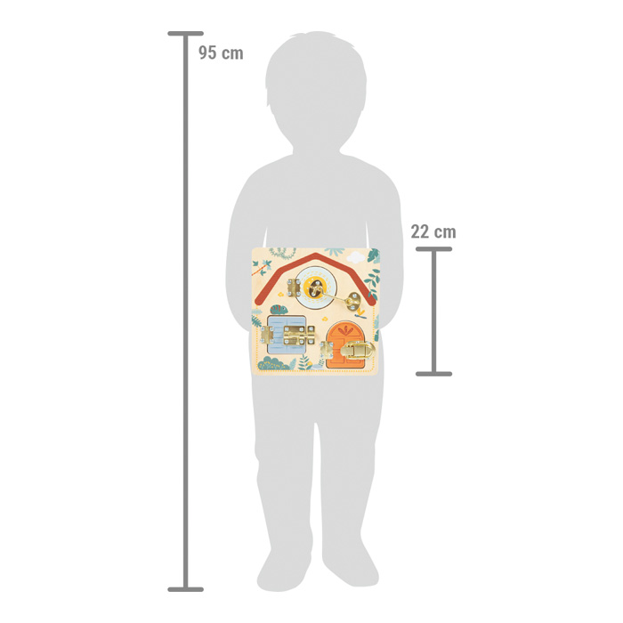 small foot Tablero de Actividades con Cerraduras Safari - Imagen 4