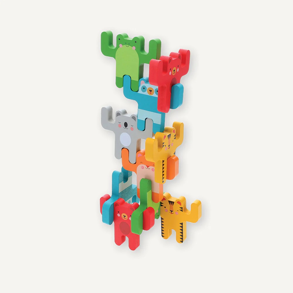 Petit Collage Jeu d'équilibre Acrobates Animaux