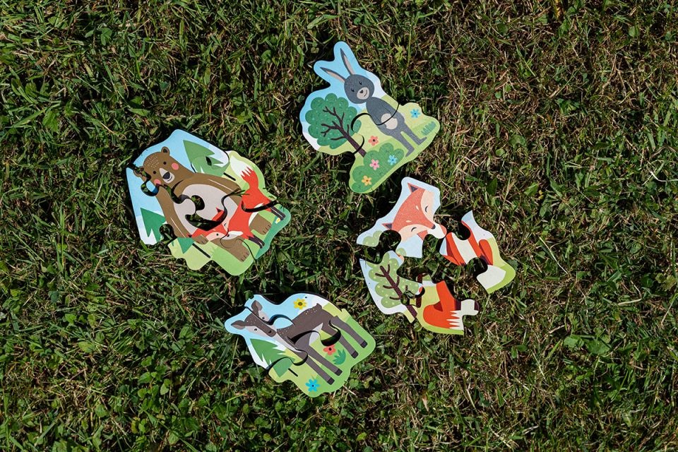 BeWooden 4 sets de Puzzle 2,3,4,5 - Lišárna