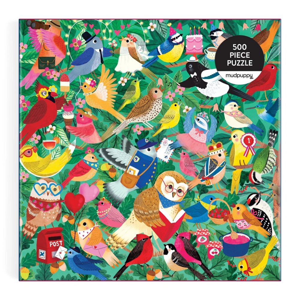 Puzzle Mudpuppy Le monde des oiseaux 500 pièces – Image 3