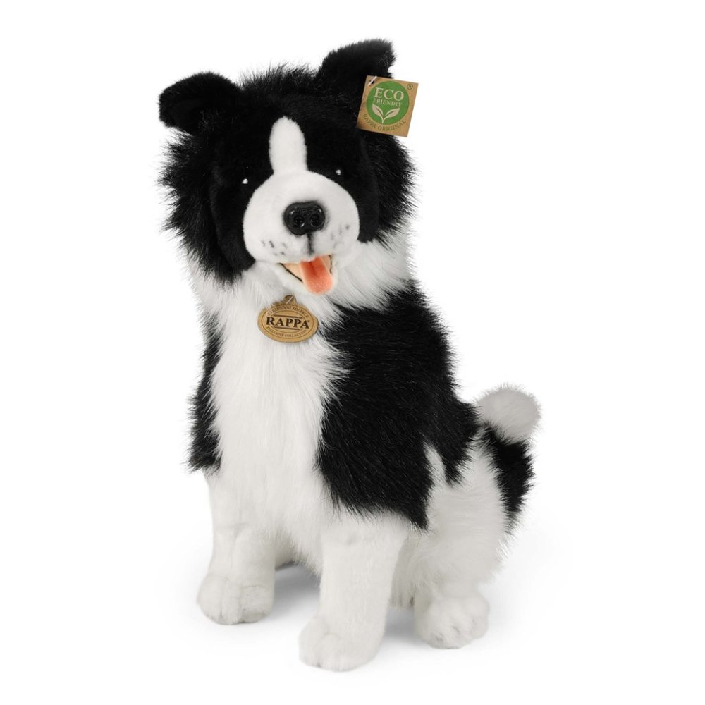 Rappa Peluche cane border collie 40 cm ECO-FRIENDLY