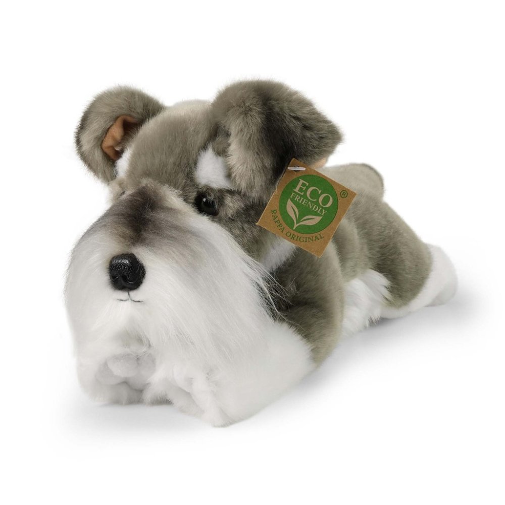 Rappa Chien en peluche schnauzer couché 28 cm ECO-FRIENDLY