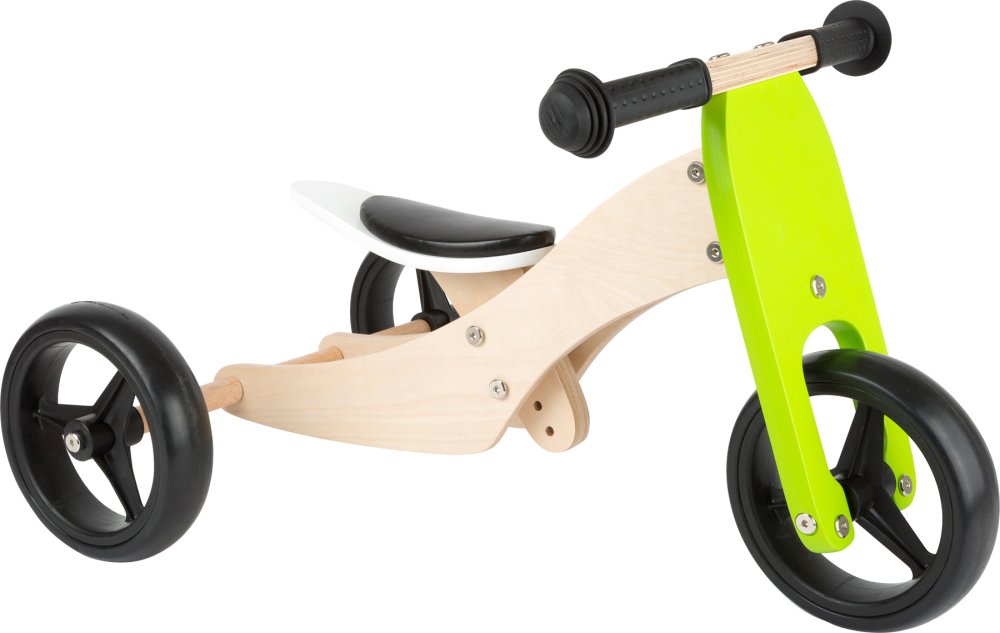 small foot Triciclo de madera Trike 2 en 1 verde