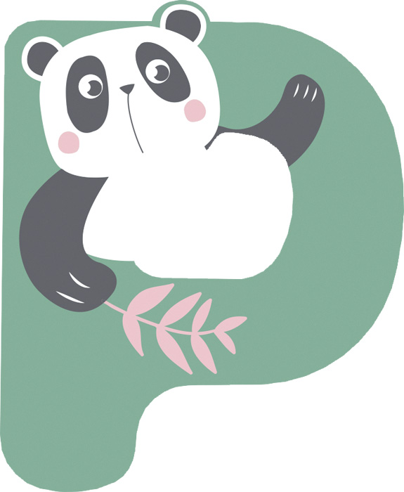 small foot Lettre en bois P – Image 2