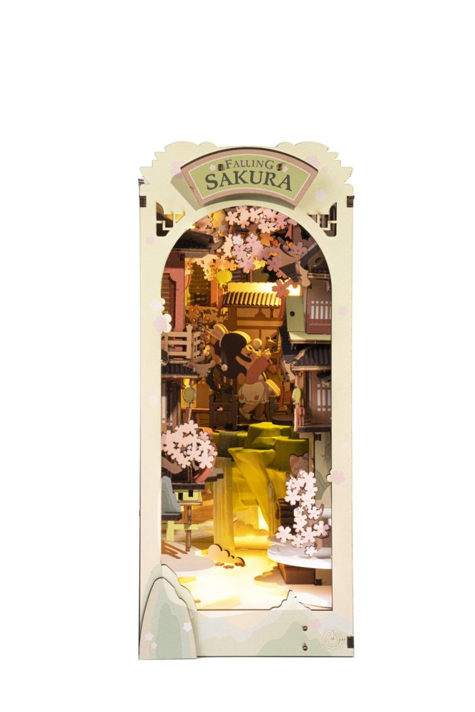 Puzzle 3D RoboTime Serre-livres Miniature Maison Sakura – Image 5