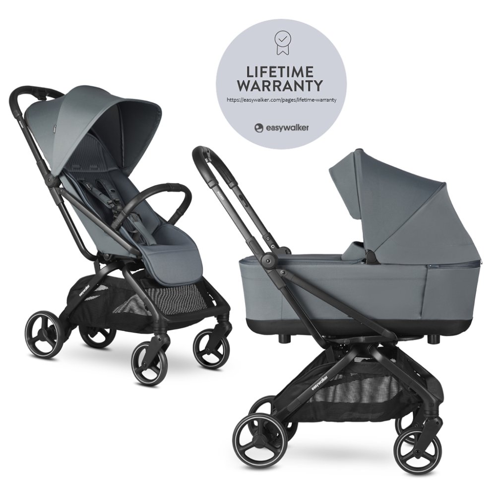 EASYWALKER Kombikinderwagen Rockey M Smooth Grey
