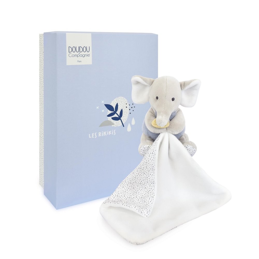 Doudou Elefante de peluche con manta 11 cm