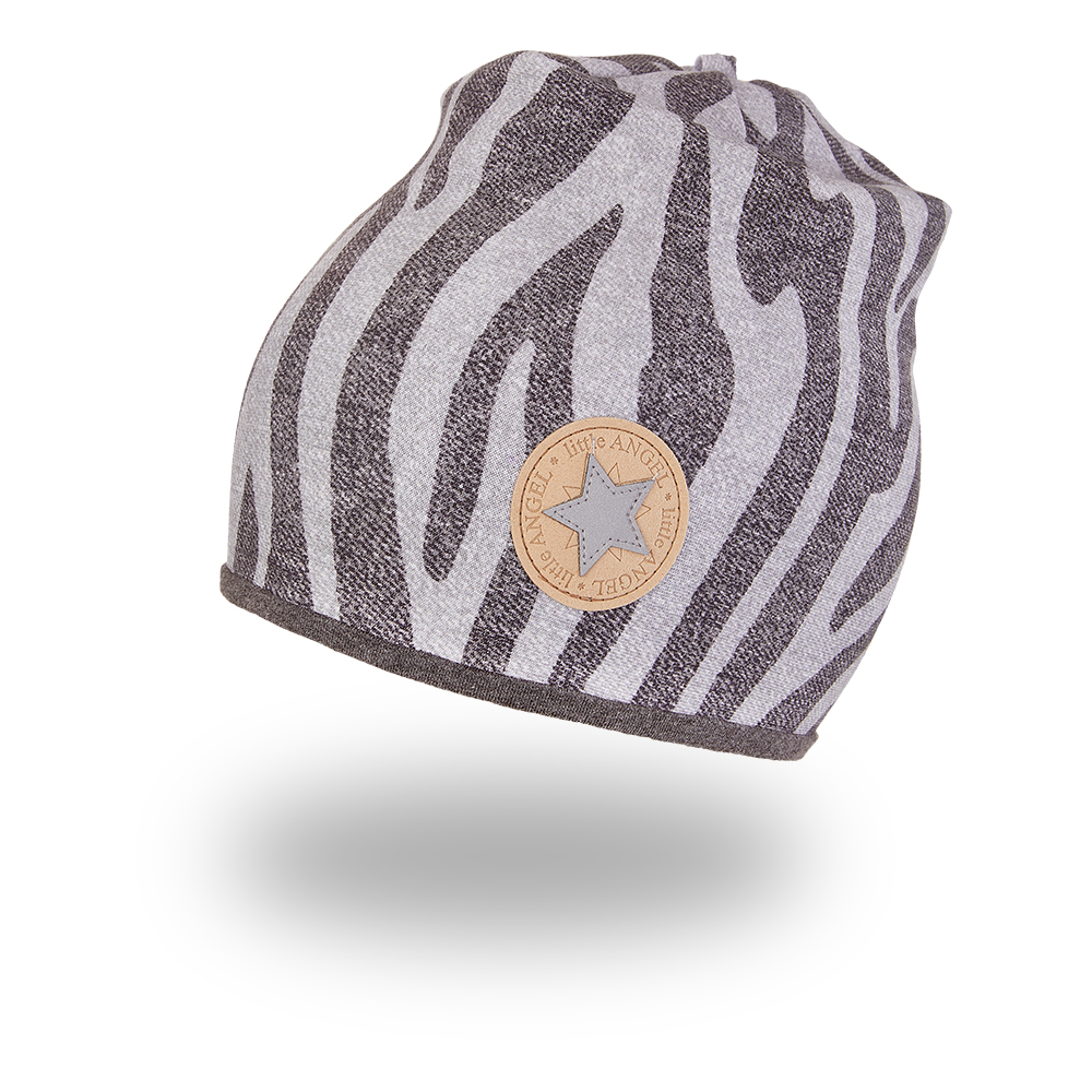 Cappello foderato Outlast® - motivo grigio-nero/melange grigio scuro 5 | 49-53 cm