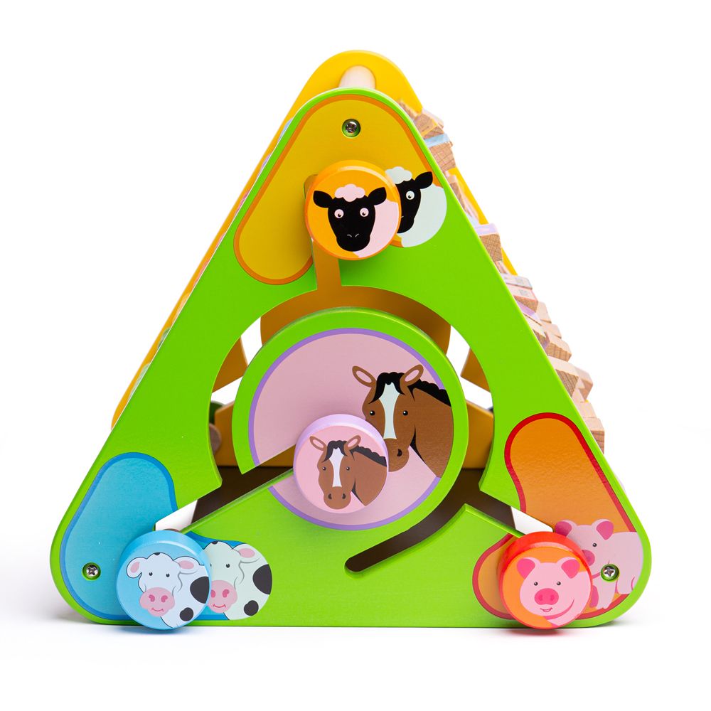 Bigjigs Baby Aktivní trojúhelník s angličtinou (obrázek 9)