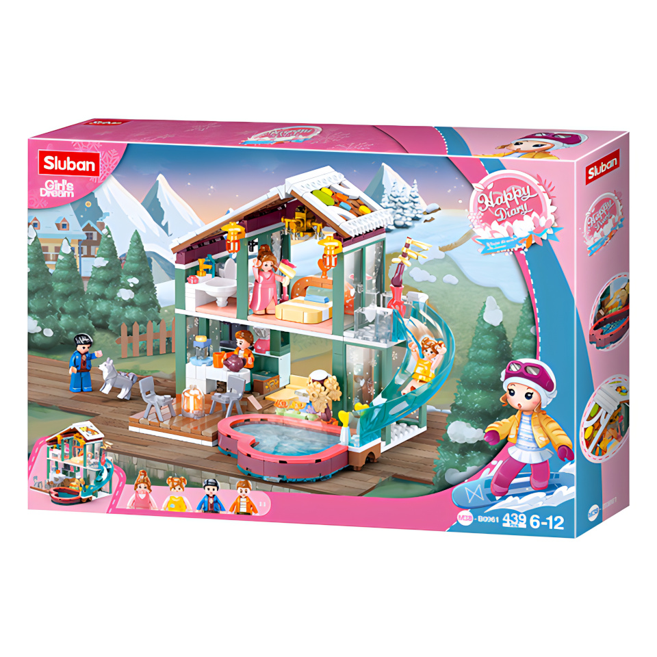 Sluban Happy Diary M38-B0961 Chata na zimní dovolenou (obrázek 2)