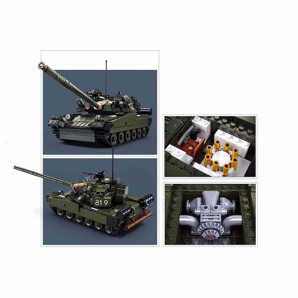 Sluban Model Bricks M38-B1178 Hlavní bitevní tank T-80 2 v 1 v měřítku 1:35 (obrázek 3)