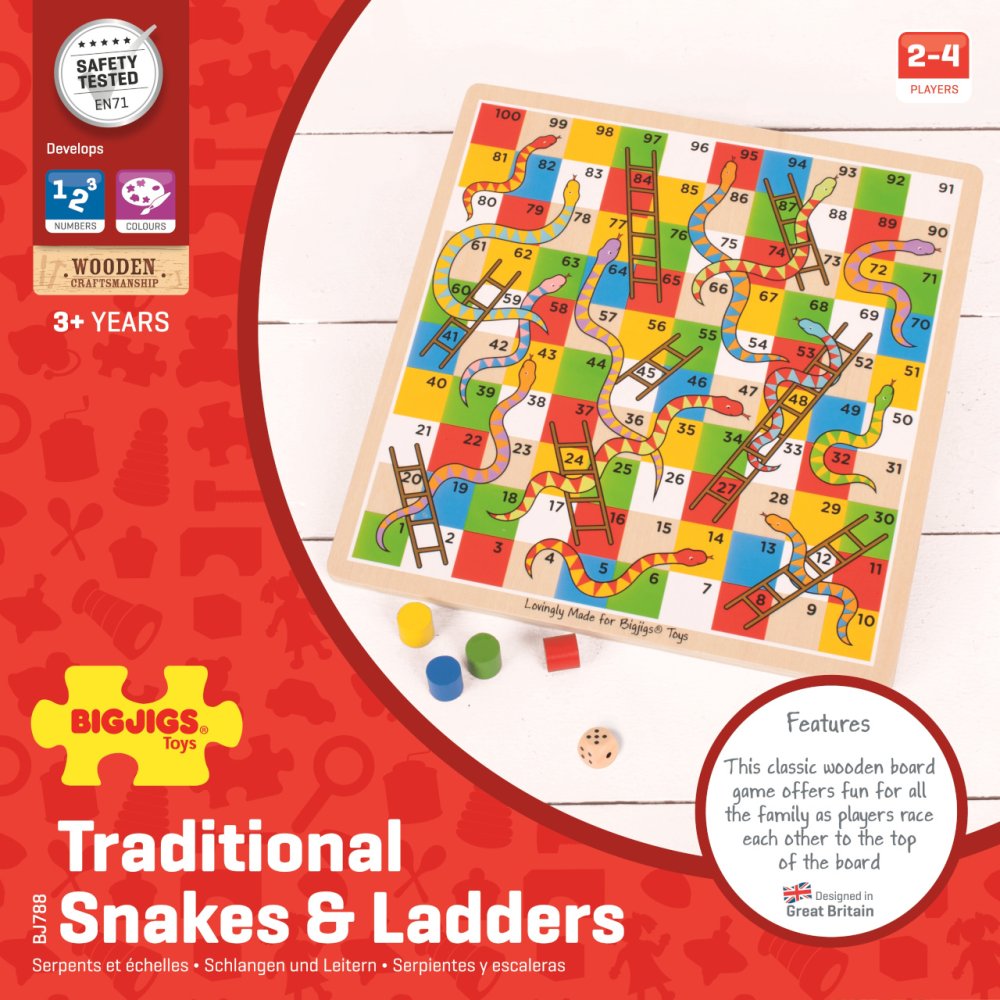 Bigjigs Toys Hadi a žebříky 2 (obrázek 7)
