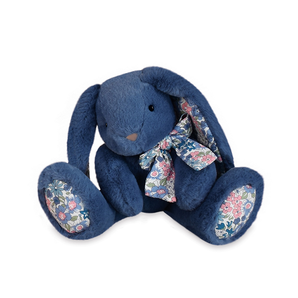 Doudou Histoire d´Ours Plyšový kamarád modrý králíček 25 cm (obrázek 5)