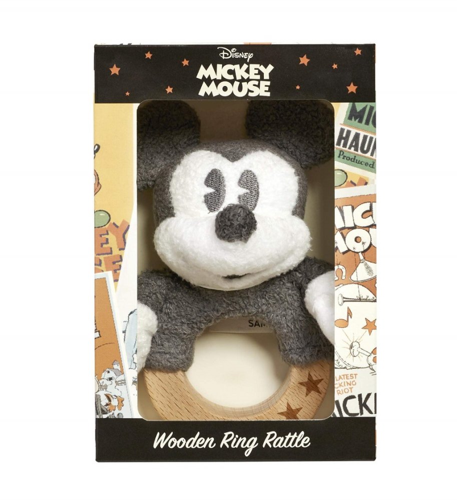 Rainbow Dřevěné/plyšové chrastítko Mickey Mouse (obrázek 7)
