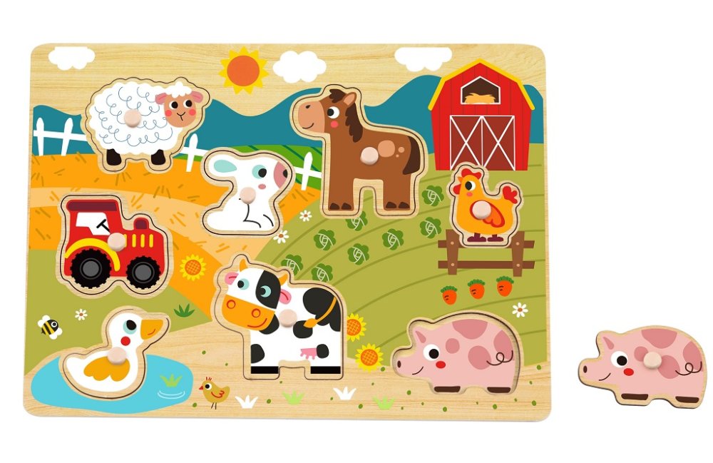 2Kids Toys Vkládací puzzle Venkov