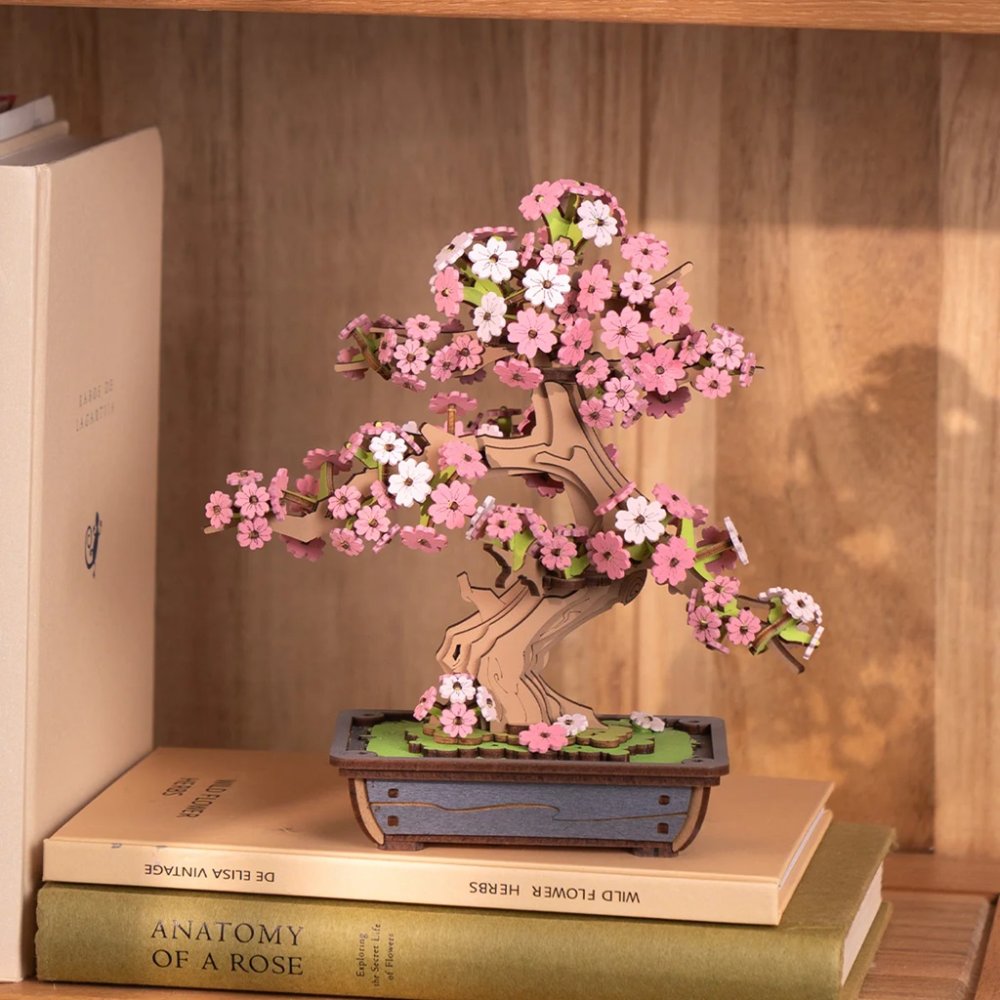 RoboTime 3D dřevěná skládačka Bonsaj sakura (obrázek 9)